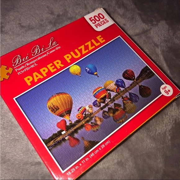 Bei Bi La 500 Piece Paper Puzzle/Albuquerque Balloon Fiesta Hot Air Balloon - Picture 2 of 11